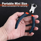 Mini End Cutter Pliers 4.5 Inches End Nippers Staple Puller Nail Remover Tool Zipper Install Pliers Wire Cutters for Jewelry Making - style: End Nipper-Orange