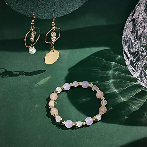 PH PandaHall 14K Gold Beads Spacers, 80pcs Flower Spacer Beads Metal Star Crown Cross Charm Long-Lasting Loose Beads for Necklace Bracelet Earring Wedding Valentine Mother's Day Thanksgiving 8 Styles