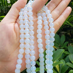 90pcs Adabele Lab Created White Opal Gemstone 4mm (0.16 Inch) Small Round Beads Gem Stone Spacer for DIY Craft Jewelry Making GS13-4 - color: White Opal (Lab Created), size: 4mm (90pcs/1 Strand)