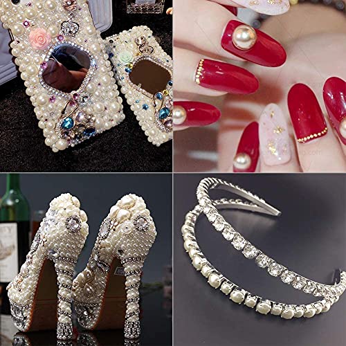 4500pcs 5mm Half Round Pearl Beads Mixed 15 Colors Cabochon Flatback Gem DIY Scrapbooking Shoes Phone Nail Art Making Crafts Material - size: 5mm 4500pcs