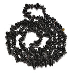 7-8mm Natural Black Obsidian Gemstone Chips Loose Beads Semi Precious for Jewelry Making DIY Handmade Craft Supplies 1 Strand per Bag Approxi 34" - color: Black Obsidian Chips