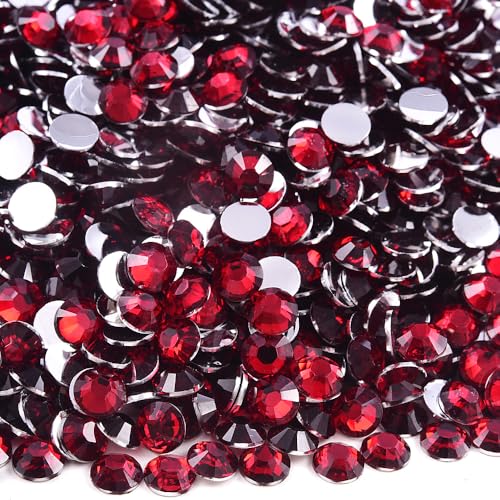 Blinginbox 50000pcs Flatback Rhinestones,Resin Non Hotfix Rhinestones Large Quantity Wholesale for Crafts DIY Creative Design,Clothes,Makeup,Nail Art (2mm=0.08",Dk siam) - color: Dk siam, size: 2mm=0.08"