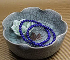 Angelstones Handmade Natural Healing Gemstone 6mm Round Beads Stretch Crystal Bracelet 7 Inch Unisex - color: Lapis Lazuli