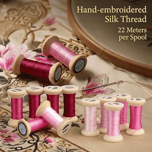 Natural 100% Mulberry Handmade Embroidery Silk Thread Silk Floss (39) - color: 39