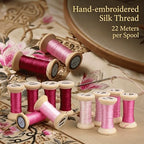 Natural 100% Mulberry Handmade Embroidery Silk Thread Silk Floss (39) - color: 39