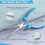 SPEEDWOX Micro Extra Long Needle Nose Pliers Mini Needle Nose Pliers fishing small needle nose pliers for jewelry making mini pliers jewelry making pliers long needle nose pliers hand tools - style: Micro Extra Long Needle Nose Pliers
