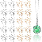 Hicarer 20 Pcs Pendant Trays for Jewelry Making Branch Shape Metal Claw Cage Pendant Holder Crystal Cage Necklace Open Bezels for DIY Necklace Jewelry Making Supplies - color: Silver and Gold