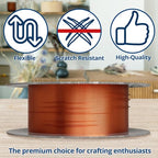 Soft Flex 26 Gauge Craft Wire - 27 Meters - Jewelry Wire with Tarnish Resistant Silver Plating - style: Non-Tarnish Copper