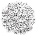 600PCS 6x6mm Square Acrylic Letter Beads J for Friendship Bracelets Jewelry Making, White Acrylic Cube Base with Black Alphabet Beads for DIY Crafts Bracelets Necklaces Key Chains Phone Lanyard - color: Letter J(Black on White)