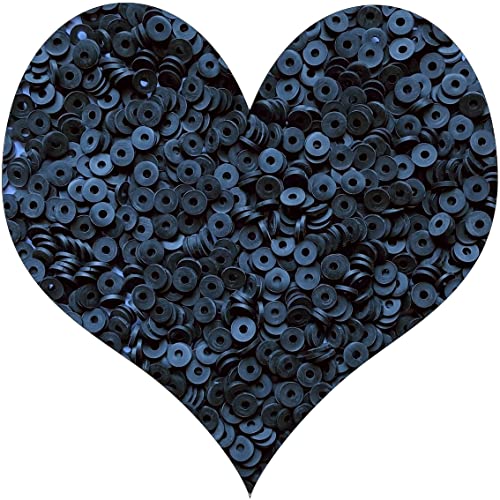 3000Pcs Flat Round Polymer Beads Vinyl Heishi Beads for Jewelry Making Women Necklace Bracelet Earrings (22-Black) - color: 22-Black