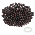 PATIKIL 4mm Garnet Beads, 200 Pcs Round Natural Gemstone Beads Smooth Stone Beads Turquoise Genuine Stone Beads for Bracelet Necklace Jewelry Making DIY, Dark Red - color: Dark Red, size: 4mm