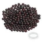 PATIKIL 4mm Garnet Beads, 200 Pcs Round Natural Gemstone Beads Smooth Stone Beads Turquoise Genuine Stone Beads for Bracelet Necklace Jewelry Making DIY, Dark Red - color: Dark Red, size: 4mm