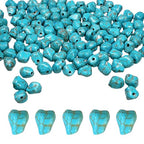 Turquoise Irregular Beads for Bracelet Making - 200pcs 10mm Natural Semi-Precious Gemstone Loose Spacer Beads for Jewelry, Beading, Earrings & DIY Handmade Crafts - color: Turquoise Irregular 10mm