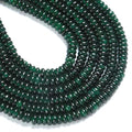 150PCS 2x4mm Natural Blackish Green Jade Stone Rondelle Beads Abacus Disk Stone Beads Round Loose Spacer Gemstone for DIY Bracelet Necklace Jewelry Making - color: Dark green Jade Stone, size: 2x4mm Abacus Disk