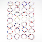 Twinfree Bohemia Beaded Bracelet for Women, Polymer Clay Stretch Bracelets - color: color 10