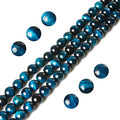100pcs 10mm Aquamarine Tiger Eye Beads Natural Gemstone Beads Round Loose Beads for Jewelry Making - color: Aquamarine Tiger Eye, size: 10mm