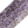 Natural Amethyst Beads, 3mm 120pcs Small Round Faceted Loose Gemstones for DIY Jewelry Making, Handmade Bracelet and Necklace Crafting, with Size Card - color: Amethyst, size: 3mm
