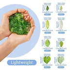 Beadthoven 320pcs Acrylic Green Leaf Beads Transparent Green Maple Leaves Shaped Beads Charms Bulk Cute Crystal Jewelry Hanging Ornaments for Jewelry Making Necklace Earrings Bracelets DIY Supplies - color: Leaves