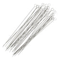 The Beadsmith Twisted Beading Needles - 2.5" (6.35 cm) Collapsible Eye Beading Needle, Heavy (0.36 mm Diameter), Stainless Steel Flexible Wire for Stringing, Jewelry Making, Pack of 50 - style: Heavy