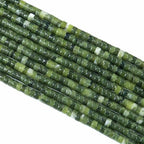 2x4MM 150PCS Chinese Green Jade Tube Cylinder Rondelle Abacus Disk Spacer Loose Beads for Jewelry Making - color: Chinese Green Jade, size: 2x4mm cylindrical