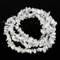 5-8mm 34 inches Natural Crystal Stone Beads for Jewelry Making Tumbled Drilled Irregular Gravel Gemstones Chips Stone Beads by Strand (AAA White Turquoise) - color: AAA White Turquoise