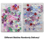 INSPIRELLE 100pcs Heart Crystal Glass Spacer Beads for Jewelry Bracelet Necklace Making, 6mm - color: Mini Hearts
