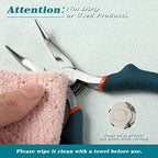 SPEEDWOX Bent Nose Pliers With Cutter - 5 Inch Curved Serrated Jaw Convex Shoulder Precision Jewelry Pliers For Wire Wrapping & Beading - style: Bent Nose Pliers With Cutter
