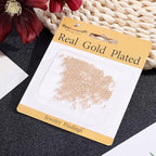 Beebeecraft 300Pcs 2.5mm Round Crimp Beads Real 14K Gold Filled Brass 1.6mm Hole Metal Rondelle Crimp Spacer Beads for Jewelry Making Necklace Bracelets Earring DIY Crafts - size: 2.5mm