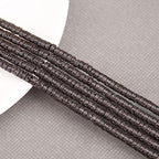 BONNY BOXX 150PCs Natural Lava Stone Spacer Beads, Loose Semi Precious Flat Round Gemstone Heishi Disc Stone Beads for Beading Jewelry Making 4mm*2mm - color: Lava Stone, size: 4MM*2MM