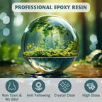 IGaiety 1 Gallon Epoxy Resin, Epoxy Resin Kit, Crystal Clear Epoxy Kit, No Yellowing Self-Leveling Deep Pour Epoxy Resin High-Glossy Casting Perfect for Crafts, Table Tops(0.5 Gallon x 2) - size: 1 Gallon