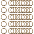 Carabiner Clip 48Pcs Khaki Metal Key Ring Clip Circle Keychain Rings Bulk Spring O Ring Round Cute Carabiner Spring Snap Hook Key Chain Clips for DIY Keychain Bag Charm Handbag Purse Dog - color: Khaki