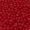 200PCS Glass Beads 8mm Glass Beads for Bracelets Necklaces Jewelry Making DIY Crafts (Red) - color: 0Red