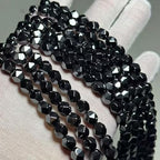 MJDCB Best Sellers Natural Stone Beads Faceted Polygon Hematite Energy Stone Healing Power for Jewelry Making(8mm) - color: Hematite