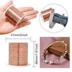 328 Feet Tarnish Resistant Copper Wires 28 Gauge Jewelry Craft Wires Beading Wire for Jewelry Making, Wire Wrapping and Crafting(Copper) - color: 1Copper, size: 28 Gauge