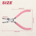Mini Split Ring Pliers for Jewelry Making 5 Inches Ring Opening Pliers Small Split Ring Opener Tool Precision Jewelry Making Tools for Split Ring Key Chain Crafting Jump Ring Opener - style: Split Ring Pliers