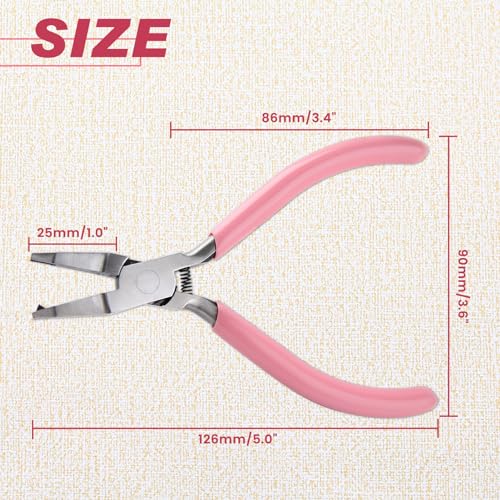 Mini Split Ring Pliers for Jewelry Making 5 Inches Ring Opening Pliers Small Split Ring Opener Tool Precision Jewelry Making Tools for Split Ring Key Chain Crafting Jump Ring Opener - style: Split Ring Pliers