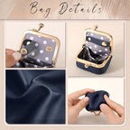 Zivyes Mini Jewelry Box Travel Small Coin Purse Organizer Case Genuine Leather Tiny Size (Blue) - color: Blue-Tiny
