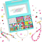 MYCUTEY DIY Keychain ＆ Phone Charm Making Kit with Letter Heart Flower Pony Beads, Craft Supplies for Women Bead Craft Kit to Make Phone Charms Custom Keychains Bracelet & Bag Charm - color: Bag Charm Kit-B
