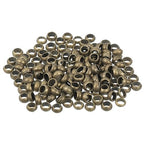 uxcell 200Pcs Round Crimp Beads, 4mm Metal Spacer Loose Beads Metal Clamp Ends Tiny Stoppers Bead for Bracelet Jewelry Making Craft DIY, Bronze - color: Bronze, size: 4mm