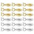 Magnetic Clasps for Necklaces Strong Magnetic Necklace Clasps and Closures, 14K Gold and Silver Bracelet Converter for Women - color: 18Pcs | Gold & Silver