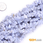 GEM-Inside Chalcedony Chips Natural 7-8MM Gemstone for Bracelet Necklace Earrings Jewelry Making Crafts Design Wholesale Loose Beads 34" - color: Chalcedony