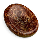 Garnet Worry Stone – Natural Polished Thumb Palm Stone for Energy, Passion & Grounding – Pocket Crystal for Focus & Inner Strength - color: Garnet