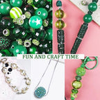 106 Pcs 20mm Beads for Pens Making with Rondelle Spacer Beads Dark Green Acrylic Focal Bubblegum Bead Crystal Round Sparkly Chunky Bead for Pens Beadable Keychain DIY Craft Jewelry Making Supplies - color: Dark Green