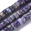Craftdady 234Pcs Heishi Coin Natural African Pyrite Gemstone Beads Flat Round Disc Energy Healing Crystal Stone Loose Beads 6mm for Jewelry Bracelet Necklace Earring, Lilac - color: African Pyrite, Lilac, size: 6mm
