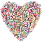 400pcs Pastel Shell Chip Beads 5-8mm Pre-drilled Freeform Loose Gemstone Healing Beads for DIY Jewelry Making Ring Earrings Necklace Bracelet Art Crafts - color: Pastel Shell