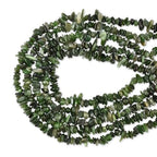 HAAMIIQII 5-8mm Natural Green Canada Jade Chips Beads Irregular Genuine Real Freeform Chip Stone Loose Gemstone Beads Energy Healing Crystal for Jewelry Making Strand 32 Inch - color: Green Canada Jade