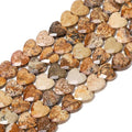 22pcs Faceted Heart Bead Natural Picture Stone Beads 8mm Crystals and Healing Stones for Jewelry Making Supplies,Friendship Bracelet Kit,Love Gifts - color: Picture Stone