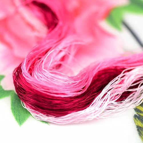 8 Skeins Mulberry Silk Floss Embroidery Thread Floss-Cross Stitch Threads China Silk Woven Jewelry Threads DIY Sewing Kits (05) - color: 05