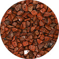 Red Jasper Pre Drilled Natural Crystals Crushed Chips Beads for Jewelry Making, DIY Handmade Healing Crystals (25 Inch Strand) - color: Red Jasper