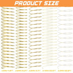 Mixweer 15 Pcs 5 Size Copper Wire 18 20 22 26 32 Gauge Tarnish Resistant Jewelry Wire for Jewelry Making 121 Yard Metal Beading Crafting (Gold) - color: Gold